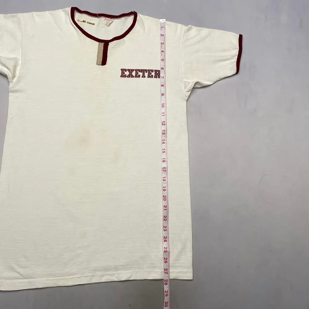 Vintage 60s Champion Running Man Exeter Rowing Ringer T Shirt Men's Large - Picture 6 of 9